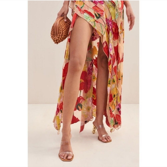 NWT Cult Gaia Whitney Silk Gown Large - Picture 5 of 12